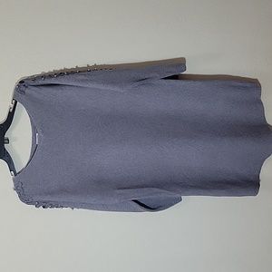 NWT Gray Long Sleeve Dress with Pearl Details
